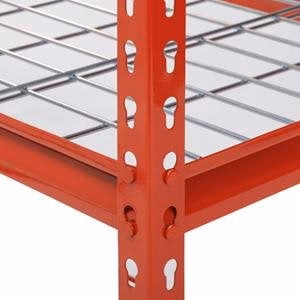 Muscle Rack 48"W x 24"D x 72"H 5-Shelf Steel Shelving, Red - image 5