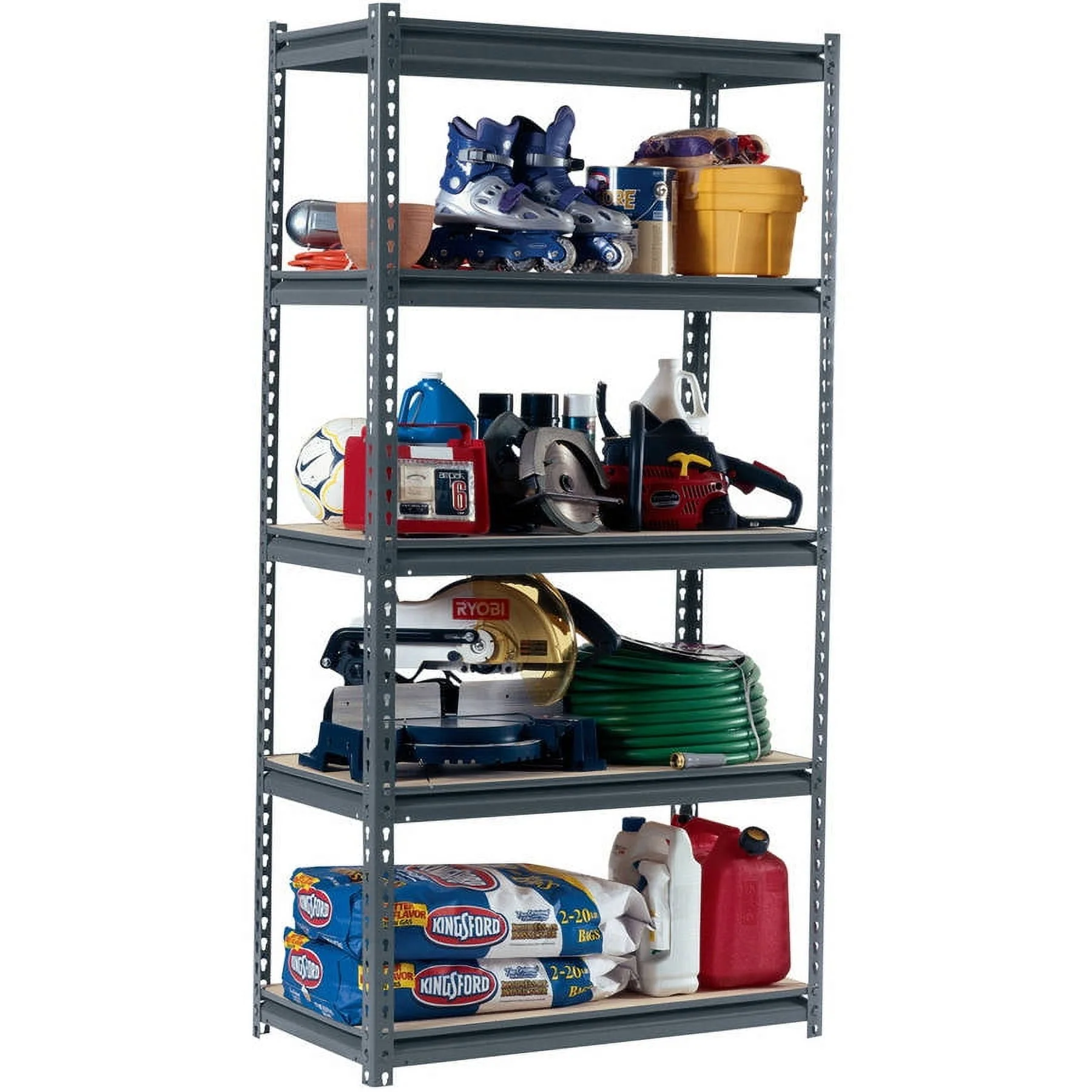 Edsal 36" W x 24" D x 72" H Steel Commercial Shleving Unit, 1250-pound Capacity - image 3