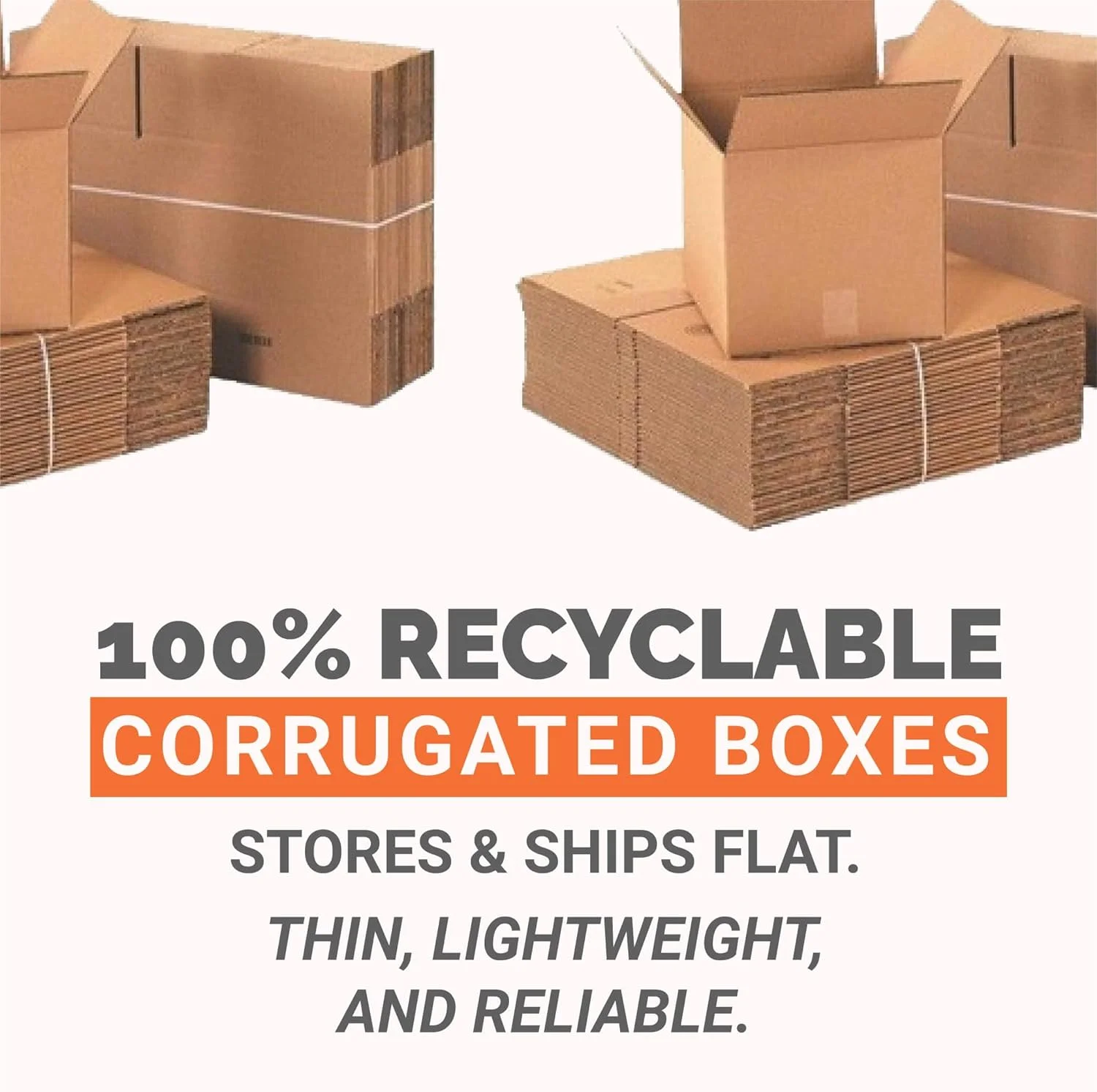Ucanpack Corrugated Mailer Box Packing Supplies For Moving Large Black , 14 x 10 x 6" - 25 Pcs - image 6