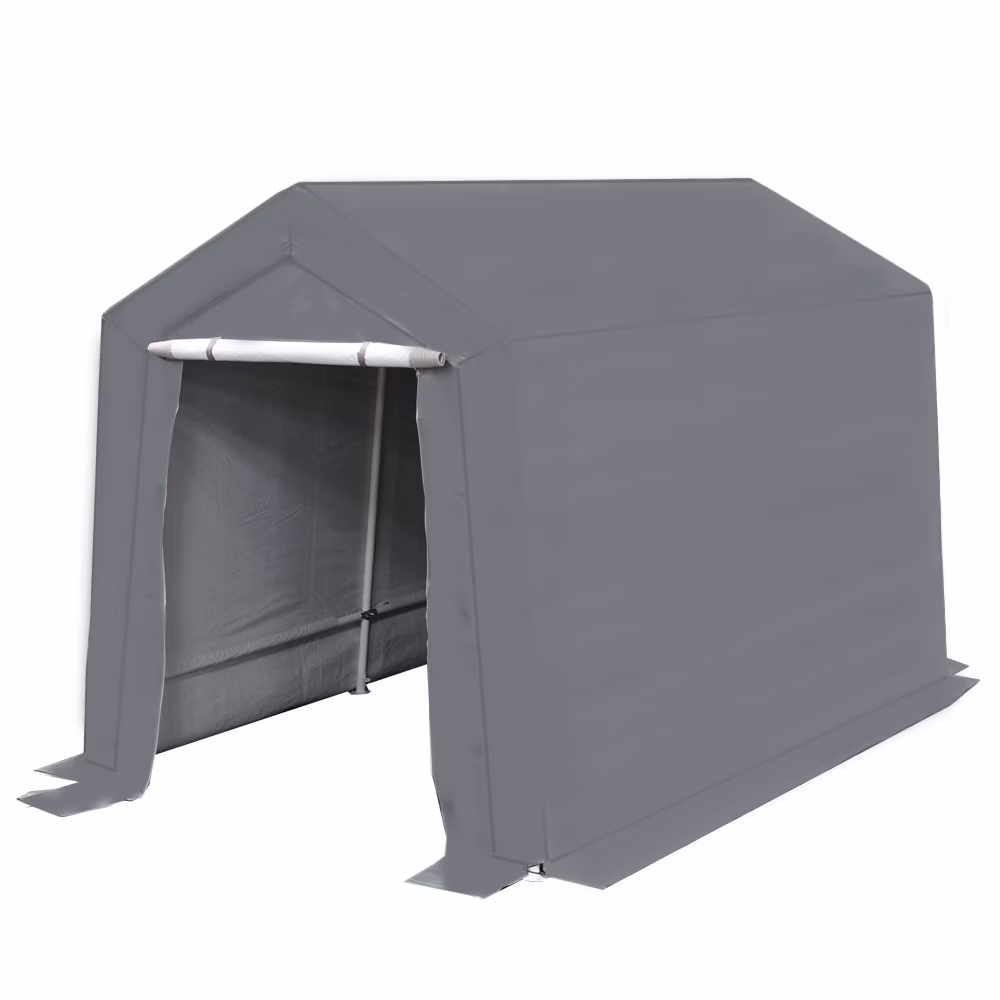 King Canopy 7 ft x 12 ft x 6.5 ft Silver Carport - image 1