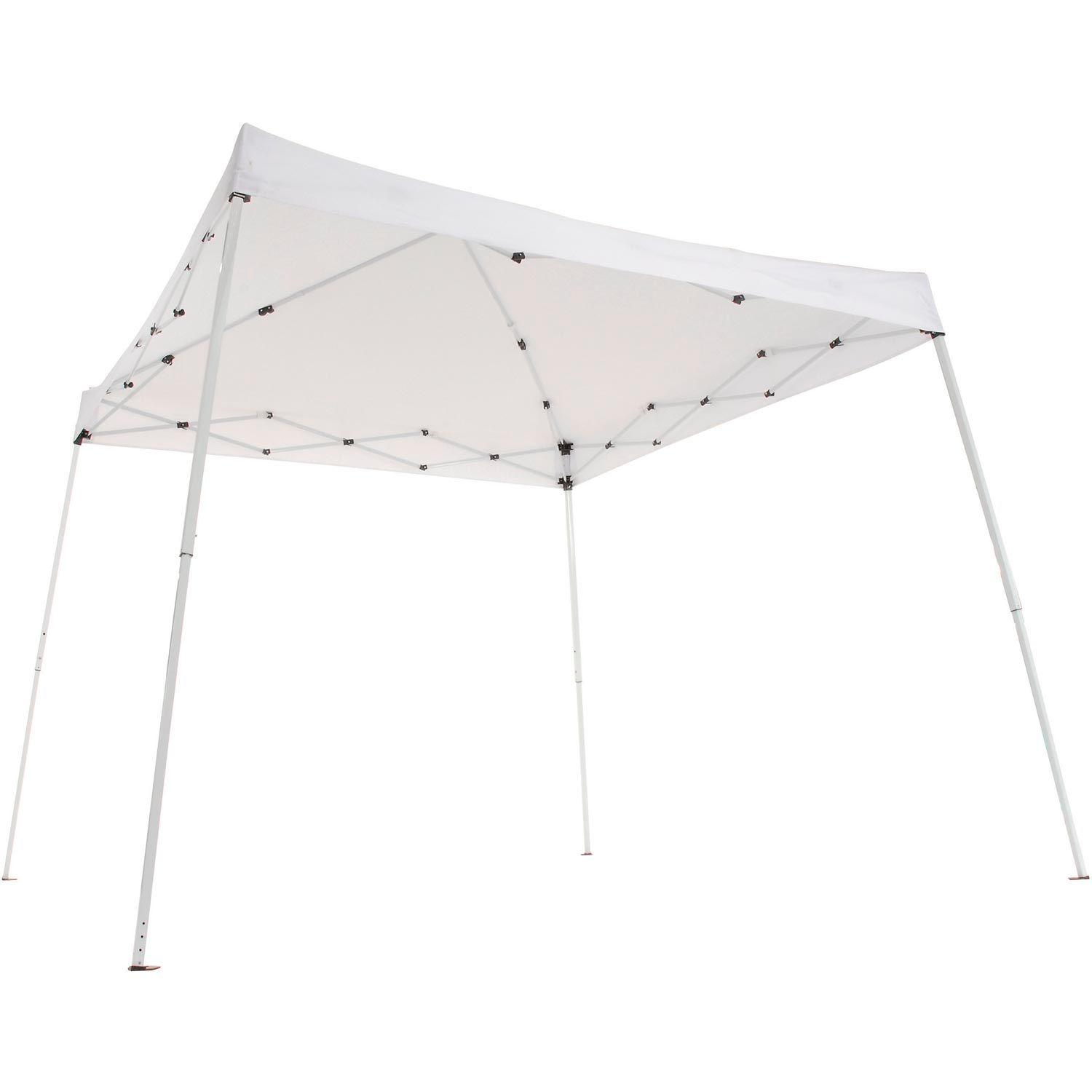 Portable Pop Up Canopy, Slant Leg, 10'L X 10'W X 8' 11"H, White - image 3
