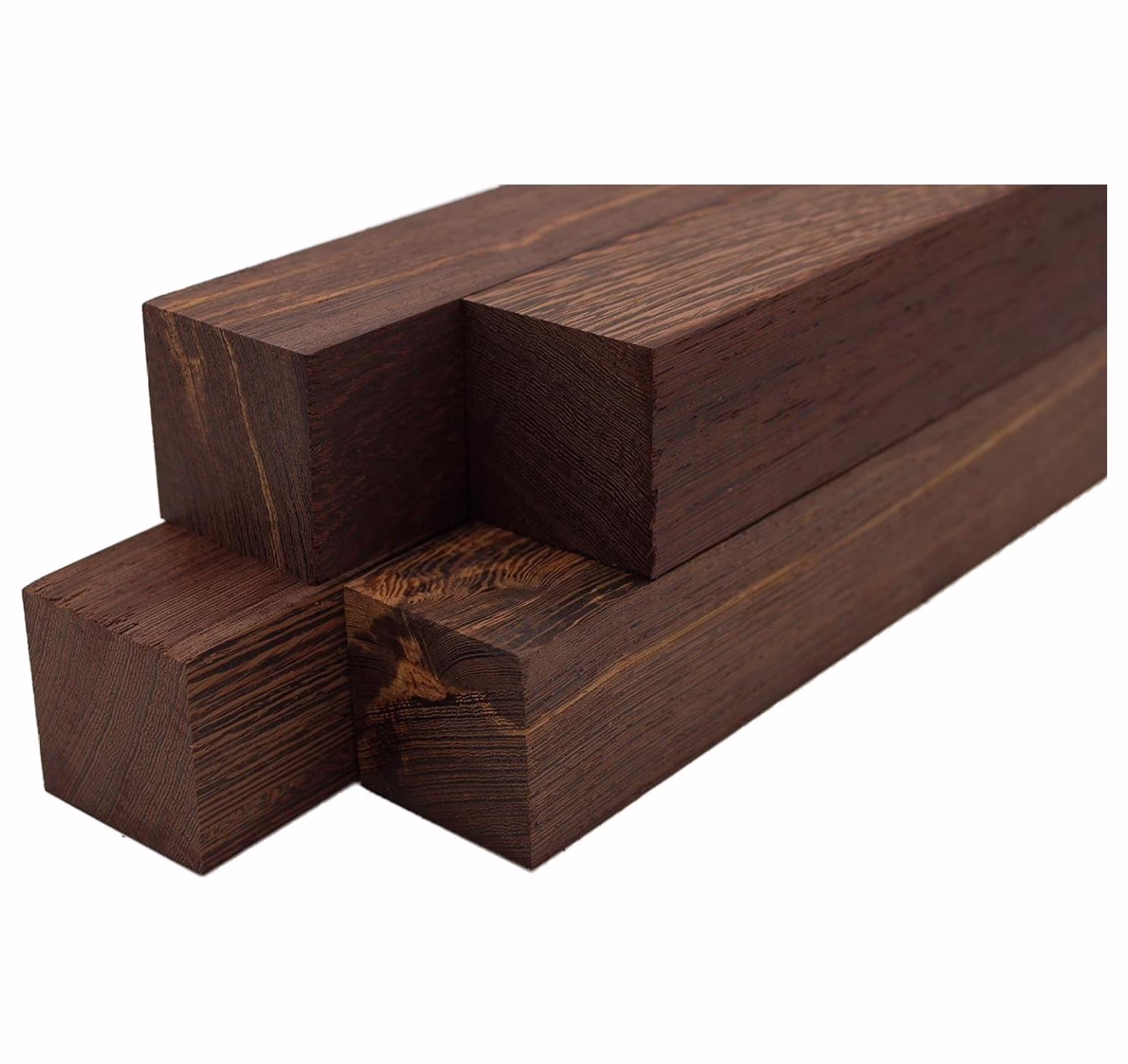 Wenge Lumber Turning Blanks 2" x 2" (4 Pcs) (2" x 2" x 18") - image 1