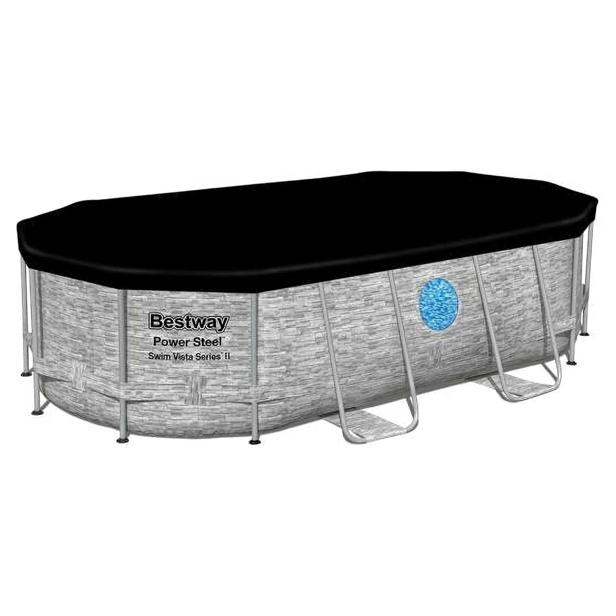Bestway Metal Frame Above Ground Pool Oval 14 ft. x 8 ft. 2 in. x 39.5 in. - image 7
