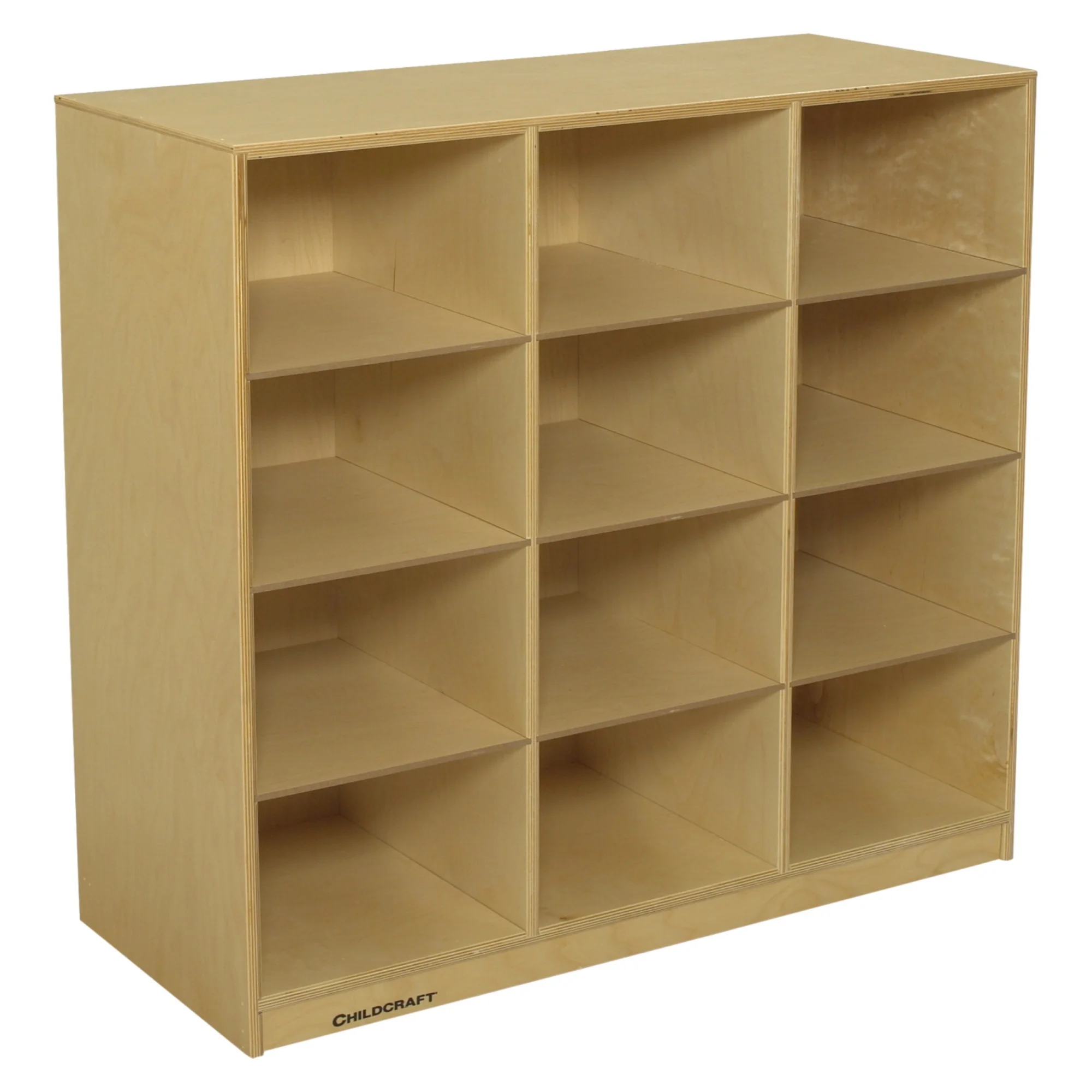 Childcraft Mobile Cubby Unit, 12 Translucent Tubs, 38-1/8 x 16 x 36 Inches - image 2