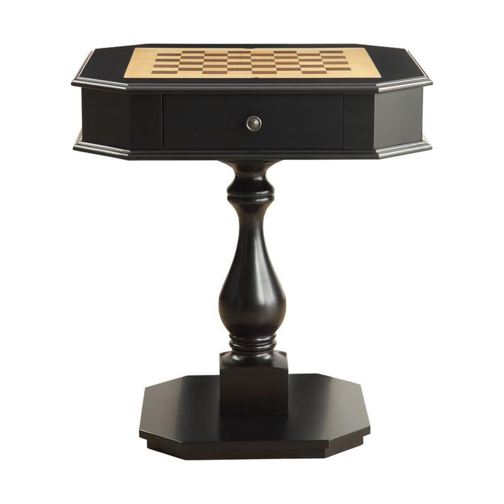28" X 28" X 31" Black Mdf Game Table - image 2