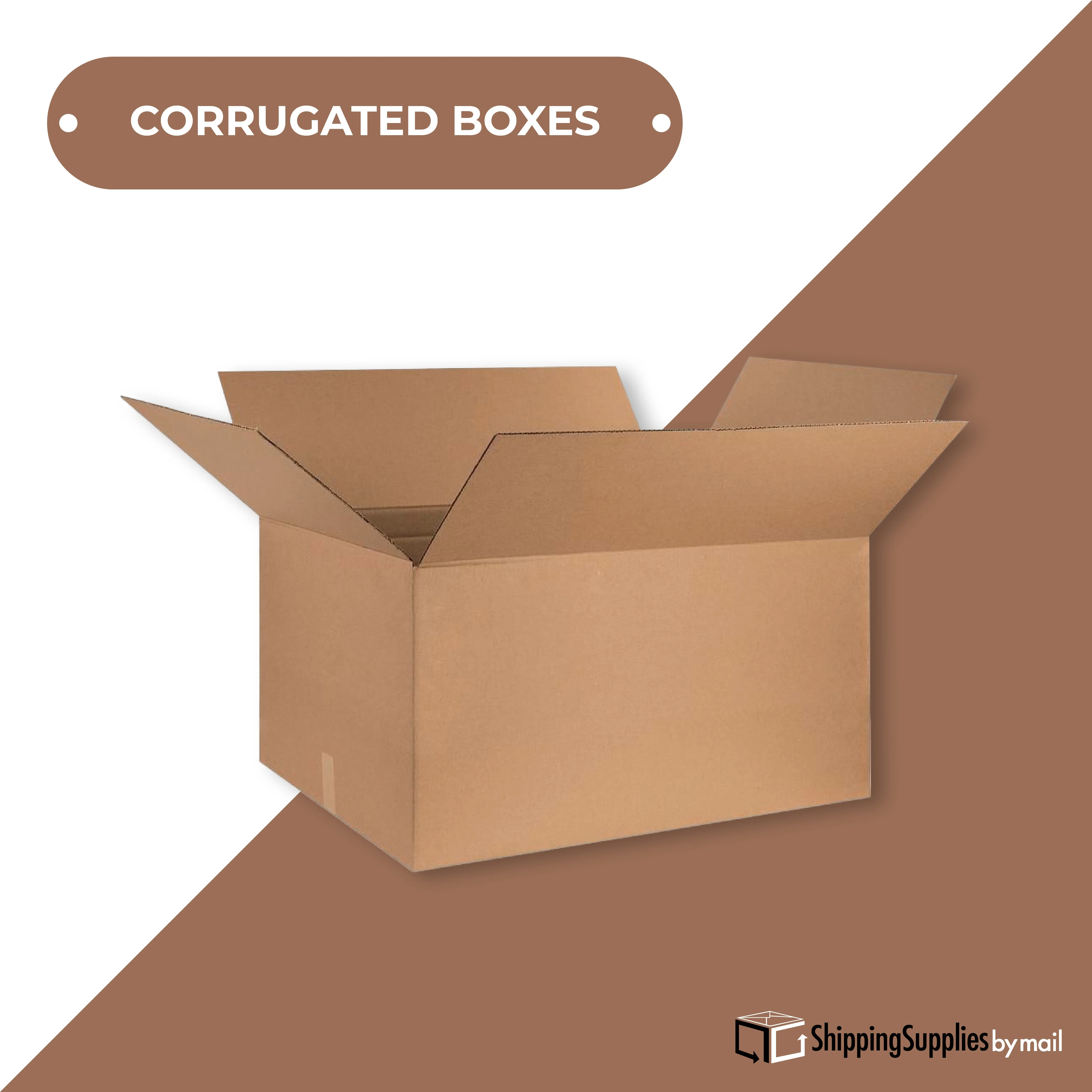 ShippingSuppliesByMail Corrugated Boxes, ECT-32, Extra Strength, Recycled, 24 x 15 x 12 Inches, Brown, Pack of 20 - image 3