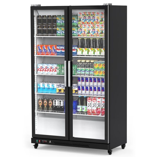 39 Cu Ft Freezer Refrigerator - Black 2 Door with Adjustable Shelves and Automatic Defrost - product image 1