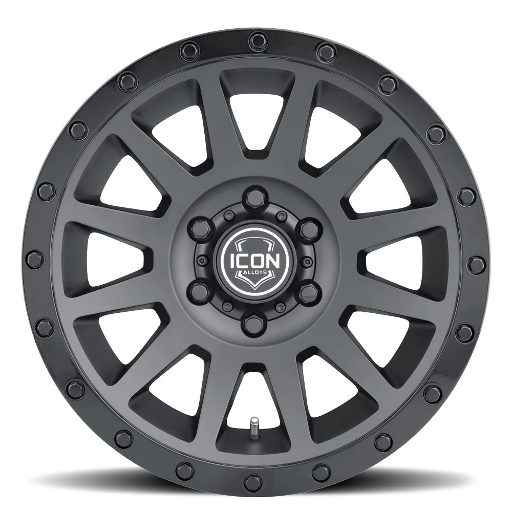 ICON Alloys Compression, Satin Black, 17 x 8.5 / 6 x 135, 6mm Offset, 5" BS - image 2