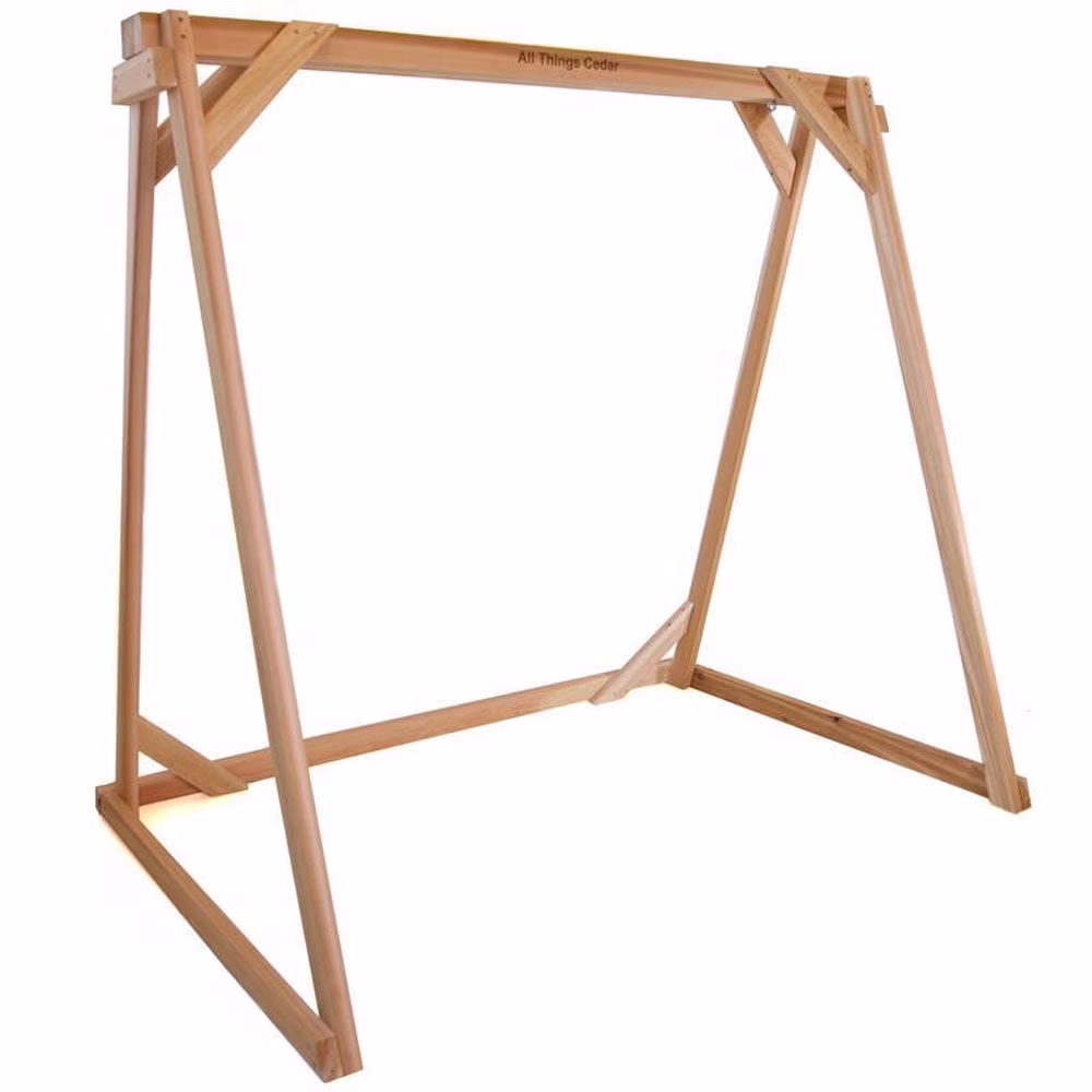 All Things Cedar AF72 Swing Frame | 6ft Premium Outdoor Swing Stand - 70L x 48W x 68H - image 1