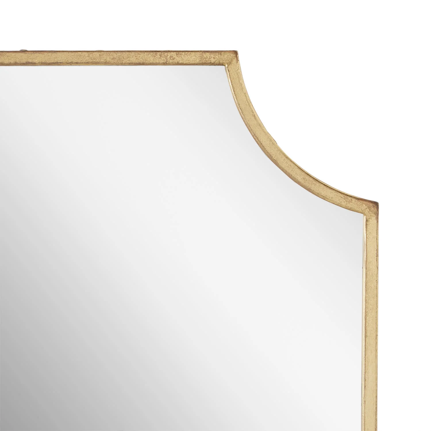 34" x 24.25" x 1" Wall Bathroom Vanity Mirror -IRON, MIRROR & ACRYLIC BACK- Gold Leaf -GL - image 8