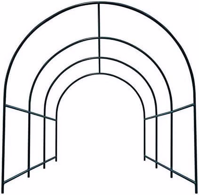 Steel Garden Arch Metal Garden Arch Multi-Size Climbing Plants Arch Arbor (6.5'x 7' x 7.2') - image 3