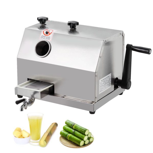 Manual Sugar Cane Juicer Machine - Stainless Steel Sugarcane Press with 3 Rollers and 110 lb/h Capacity - product image 1