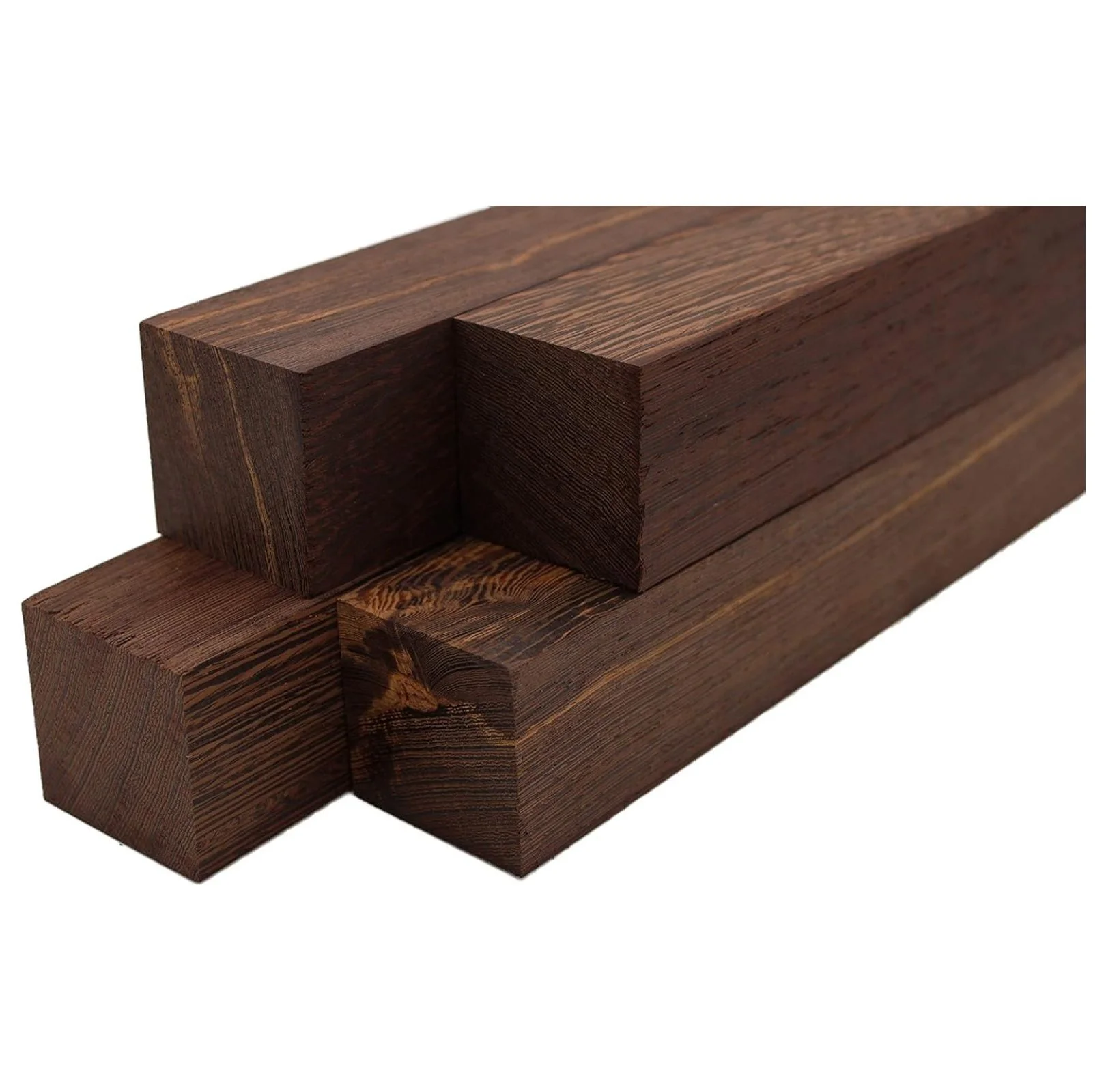 Wenge Lumber Turning Blanks 2" x 2" (4 Pcs) (2" x 2" x 18") - image 2