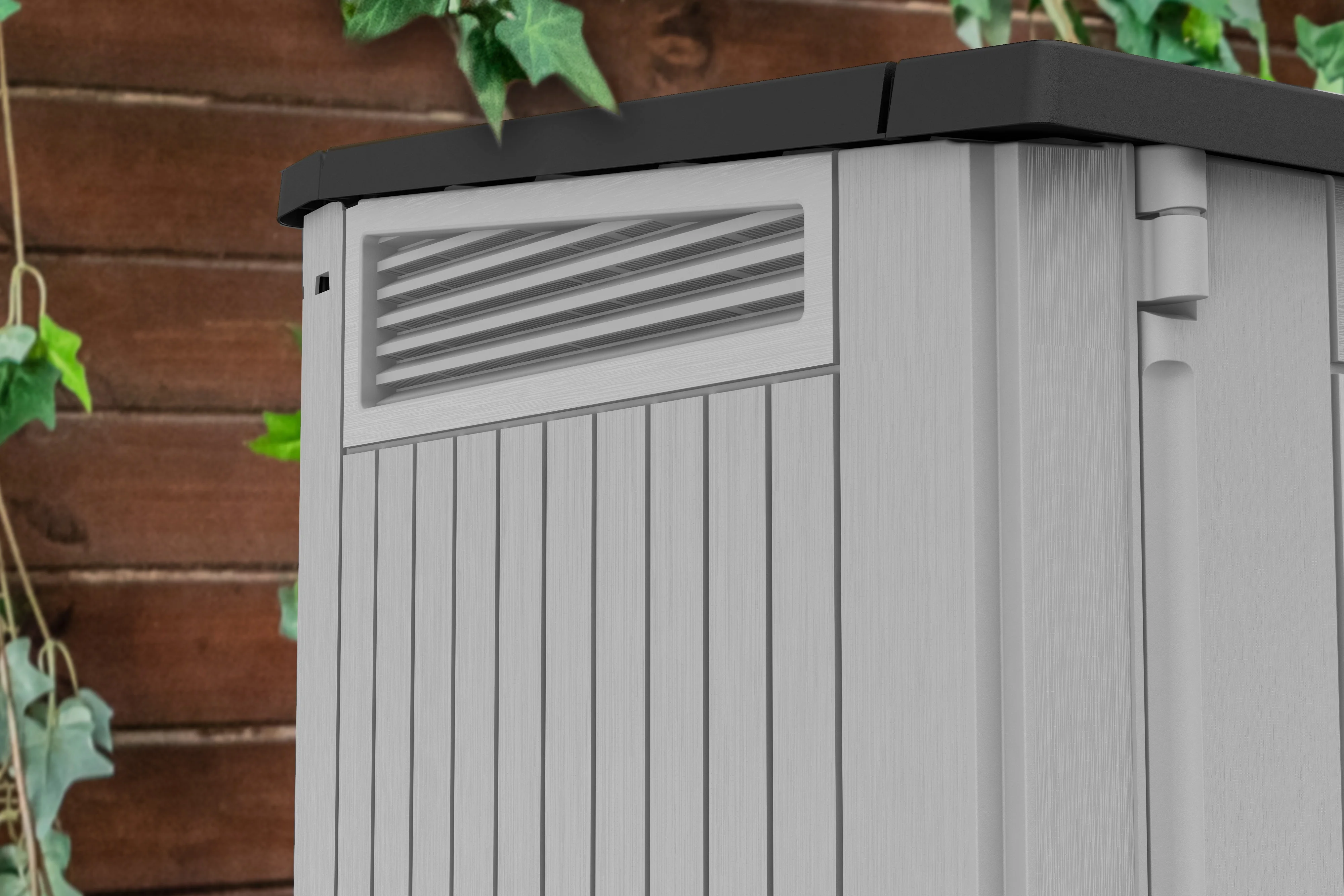 Keter S.I.O Midi 4.3' x 2.3' x 3.7' Horizontal Resin Outdoor Storage Shed with Durable Floor, Grey - image 4