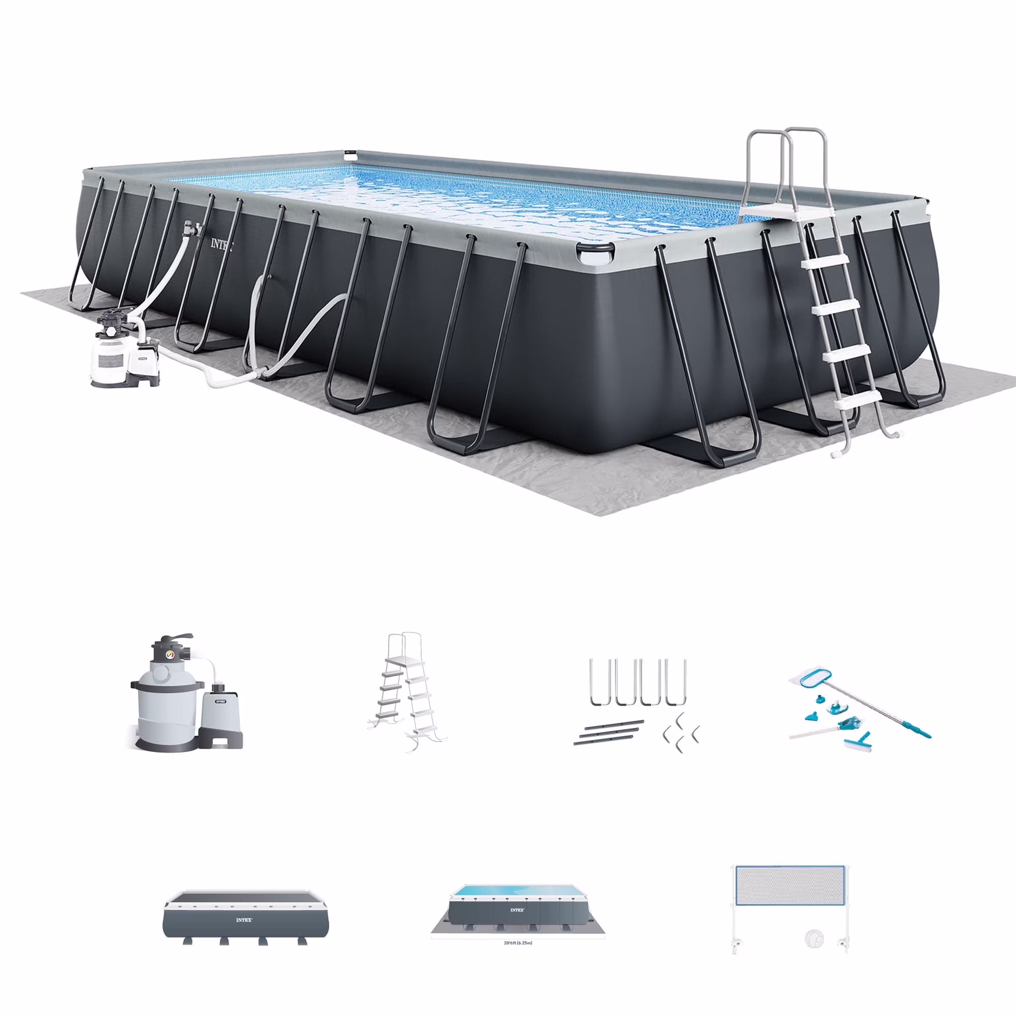 INTEX Ultra XTR 24' x 12' x 52" Above Ground Swimming Pool Set w/ Pump - image 4