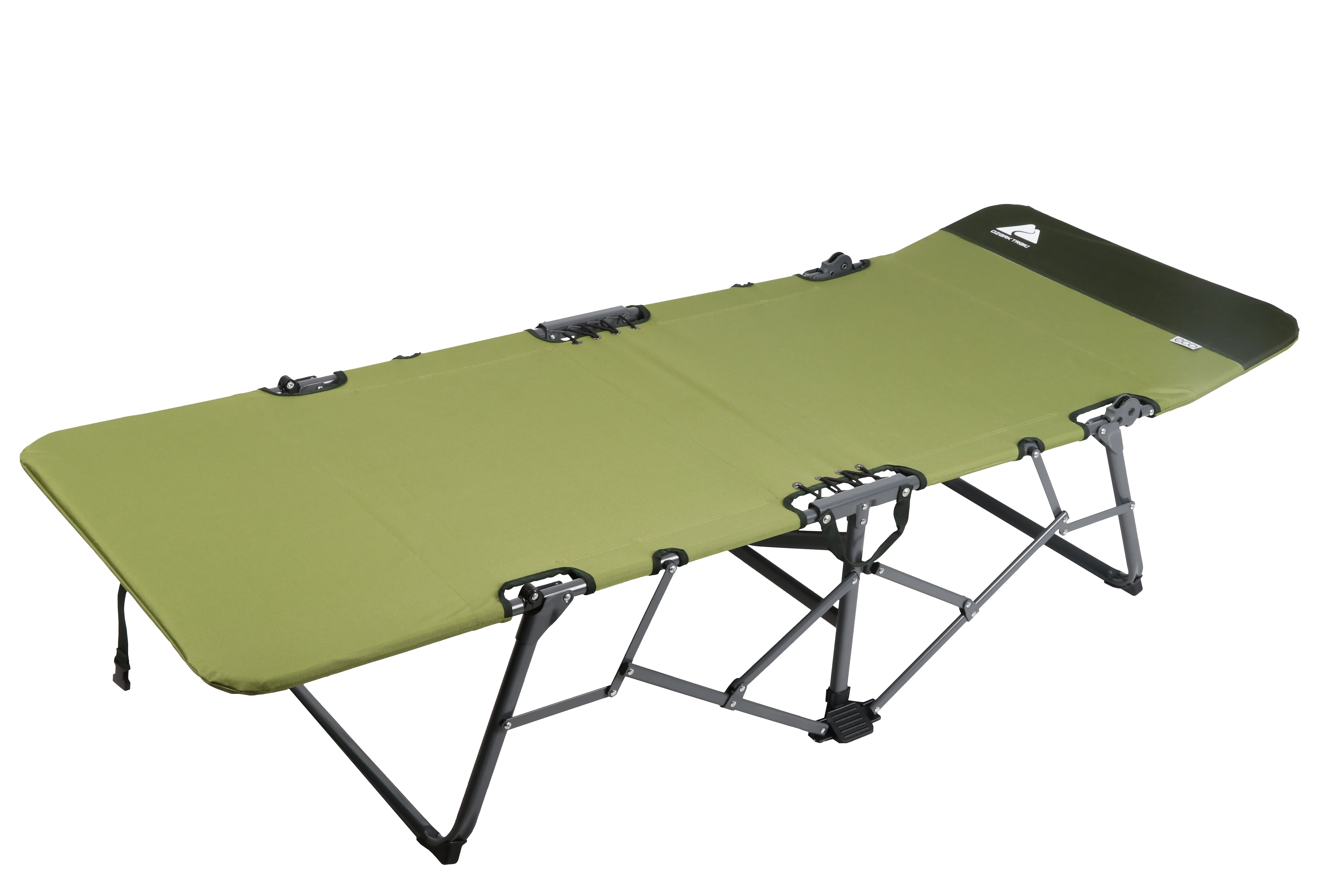Ozark Trail Adult Quick Fold Speedy Camp Cot, Green, 79"x 33" x 16" - image 2