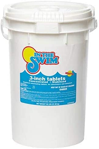 In The Swim 3-Inch Chlorine Tablets for Pools, 55 lb Stabilized Trichlor Chlorine Tabs, 90% Available Chlorine - product image 1