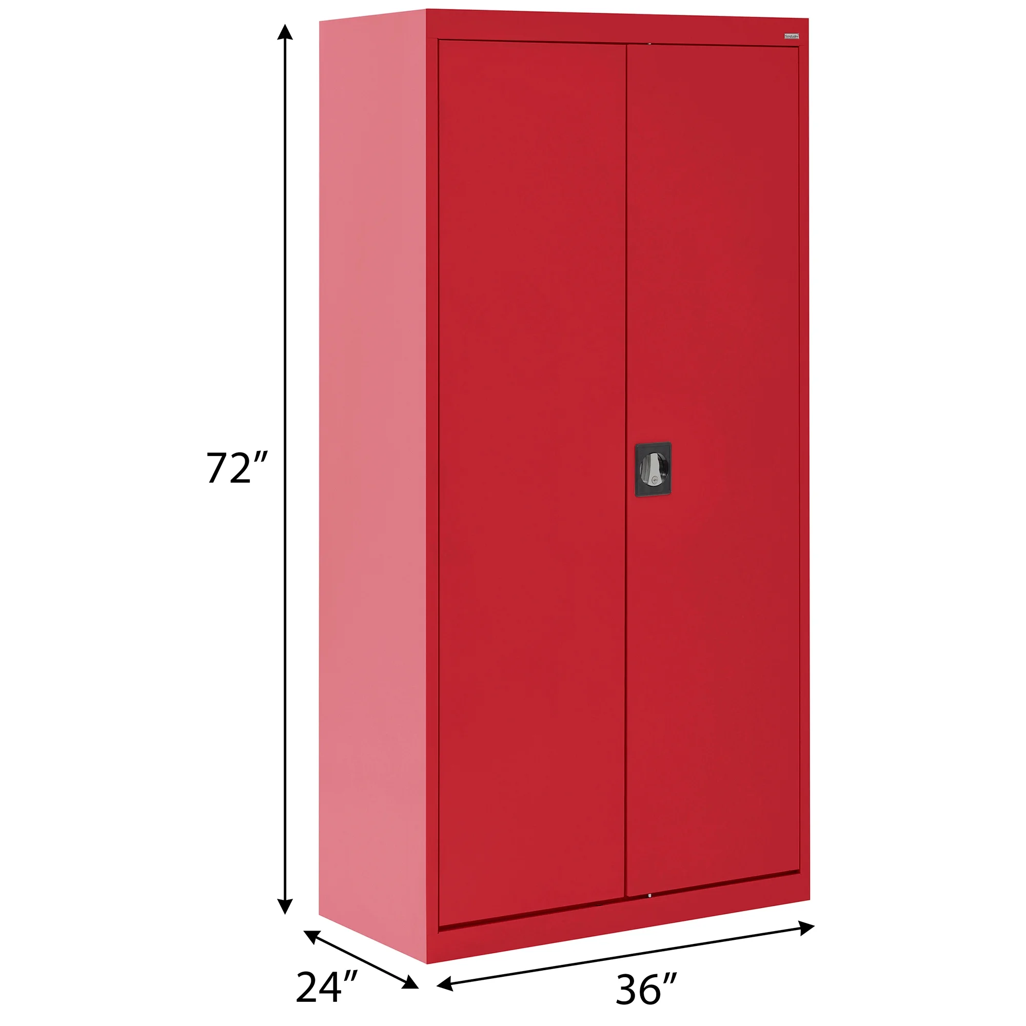Elite Series Combination Cabinet with Adjustable Shelves, 36"W x 18"D x 72"H, Red - image 8