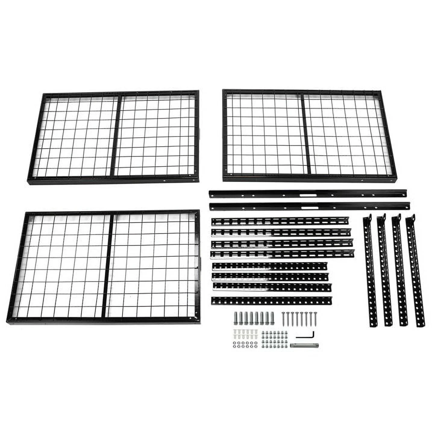 Kojem Overhead Garage Storage Rack Construction Garage Storage, 72" L x 36" W x 33" H, Black - image 7