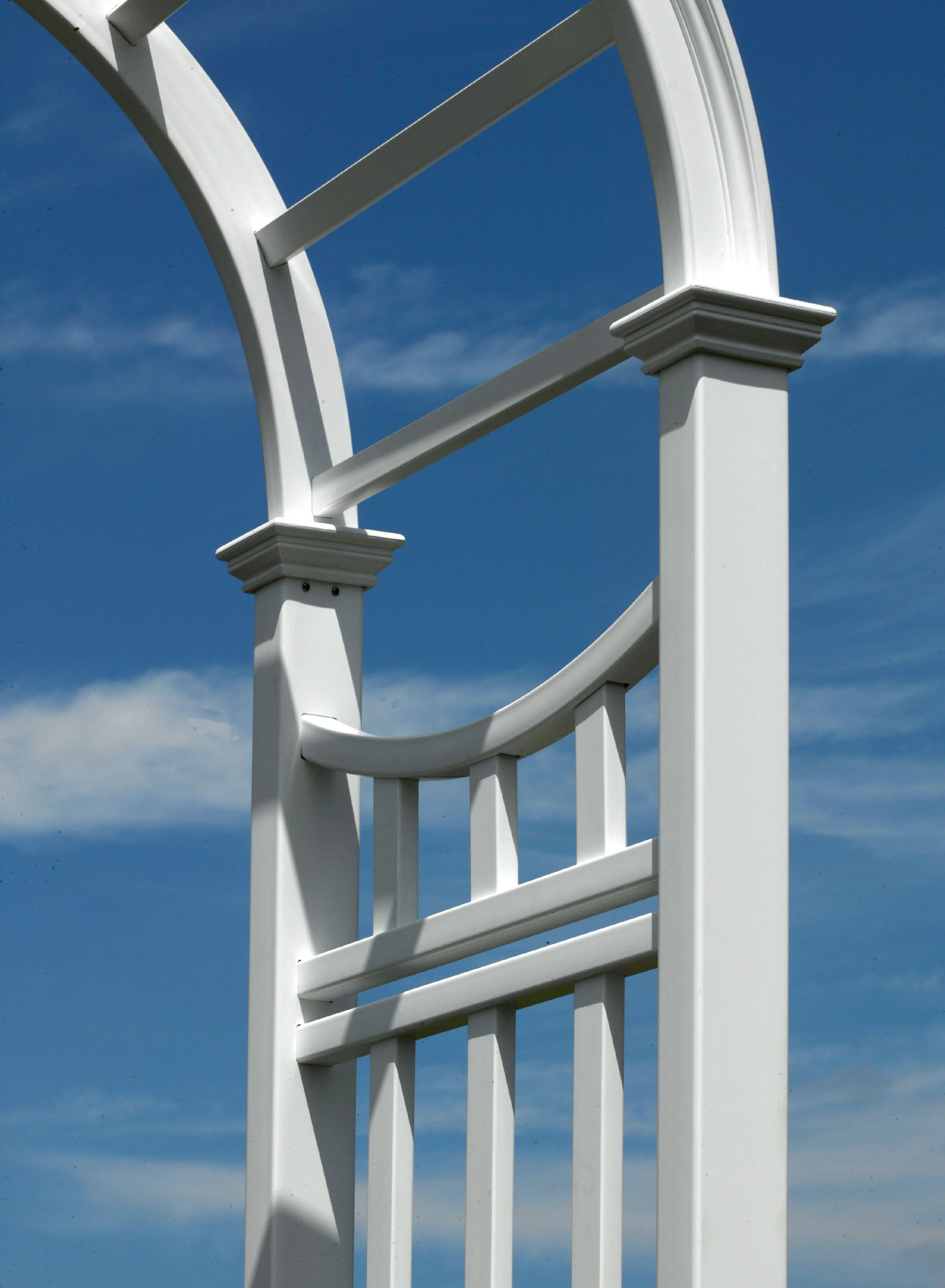 Vita 49" L x 24" W x 91.6" H Vienna Classic Vinyl Arbor, White, VA68144 - image 5