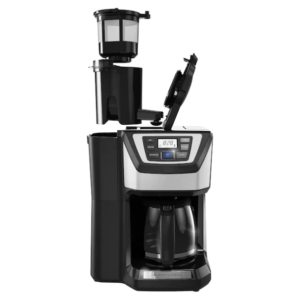 12-Cup Programmable Coffee Maker with Built-In Grinder, Stainless Steel Drip Coffee Machine with Auto Brew - product image 3