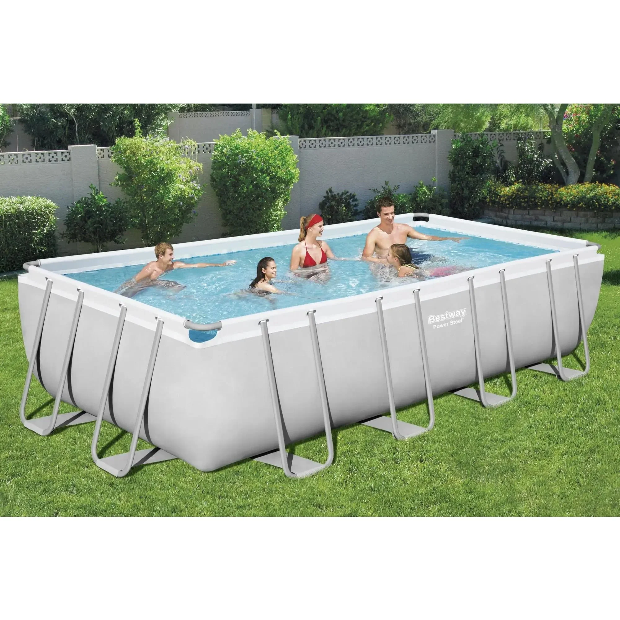Bestway Power Steel 18' x 9' x 48" Rectangular Above Ground Pool Set - image 6