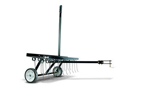 48 Inch Tow Behind Dethatcher - Lawn Thatch Remover with 24 Heat Treated Tines and Weight Tray - product image 1
