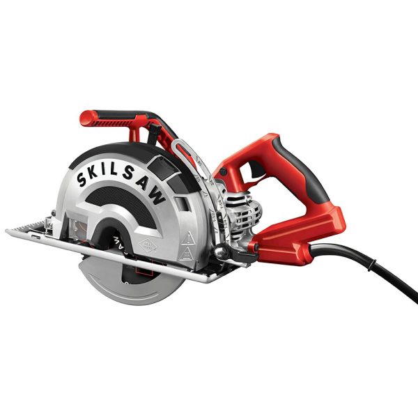 15 Amp 8-Inch Worm Drive Metal Cutting Circular Saw - Corded Saw with Carbide Blade & Chip Tray - product image 2