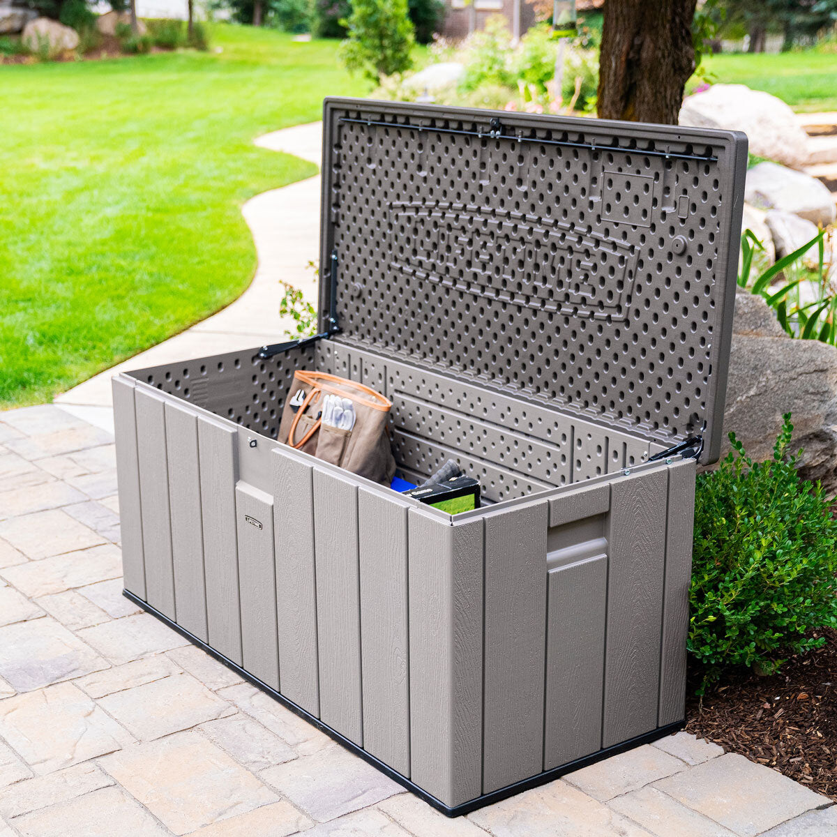 Lifetime 568L Modern Outdoor Storage Deck Box - Weather Resistant Patio Storage Box Model 60384U - product image 1