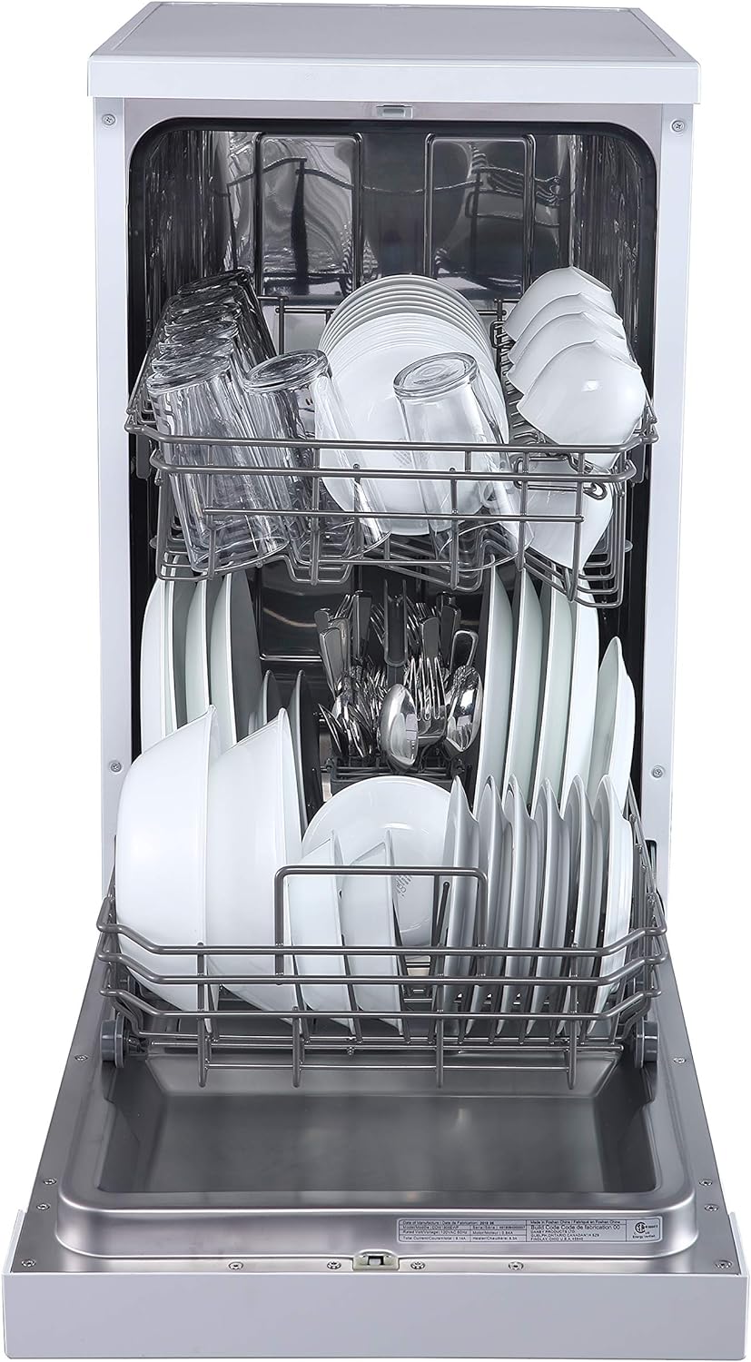 18 Inch Portable Dishwasher - 8 Place Settings Countertop/Compact Dish Washer White - product image 3