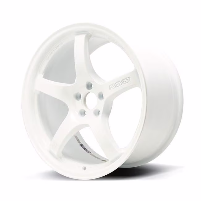 57CR 17 x 9 Plus 38 Offset 5 x 100 Bolt Paatern Ceramic White Pearl Wheel - image 1