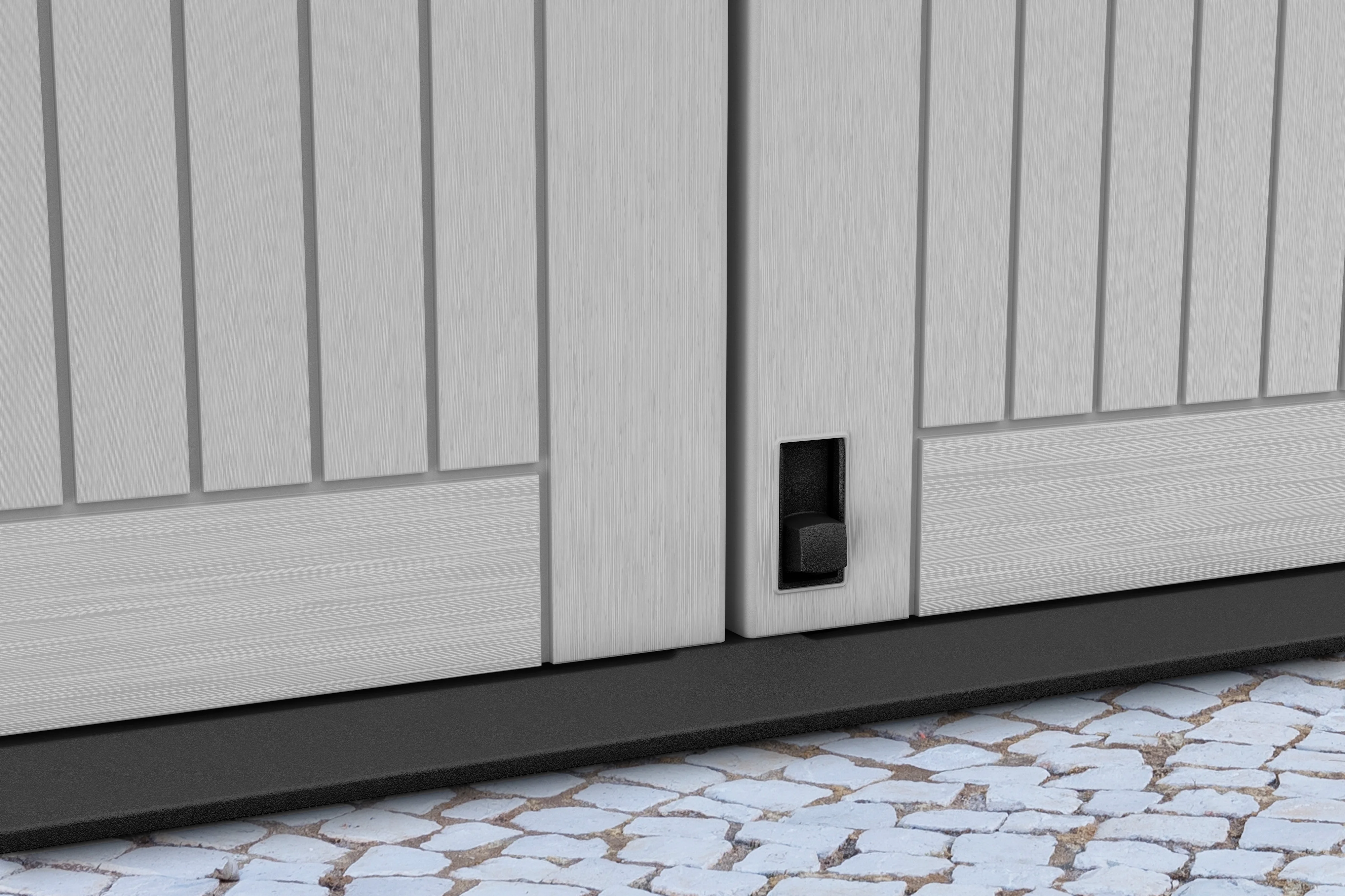 Keter S.I.O Midi 4.3' x 2.3' x 3.7' Horizontal Resin Outdoor Storage Shed with Durable Floor, Grey - image 5