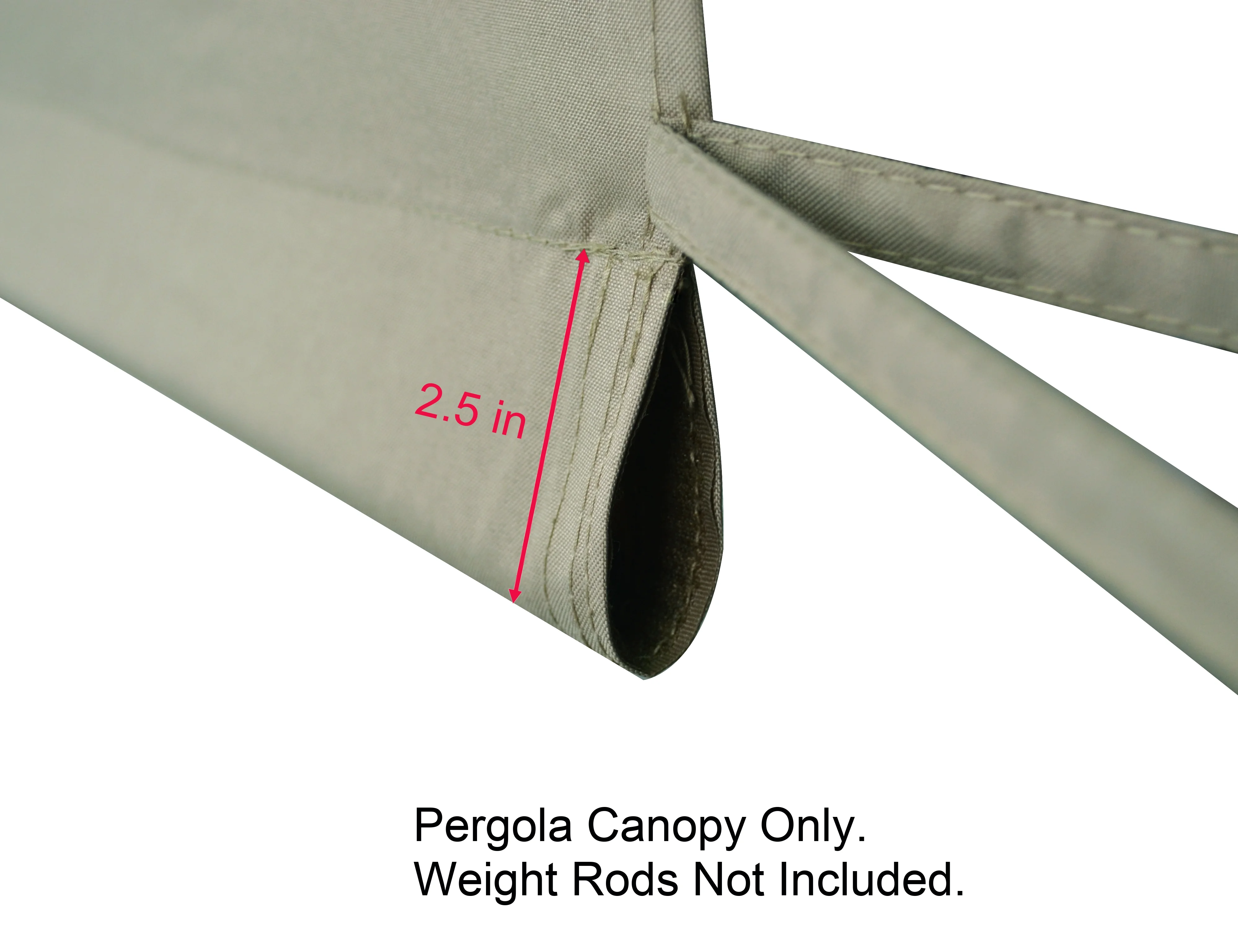 APEX GARDEN Replacement Pergola Canopy Top for 8' x 10' Pergola (Size: 194" x 88") - image 4