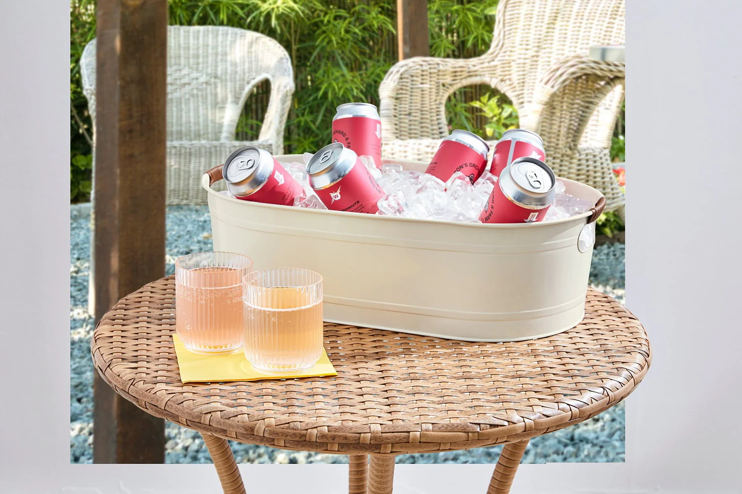 Better Homes & Gardens- White Medium Oval Galvanized Tub, 20.27 in L x 11.22 in W x 5.7 in H - image 5