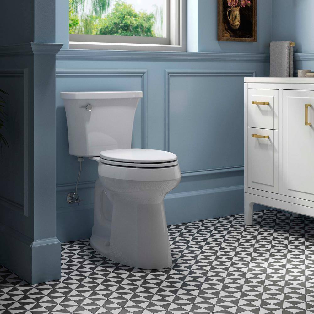 Highline Arc 19-Inch Extra Tall Elongated Toilet with Slow-Close Seat, 1.28 GPF Complete Installation Kit - product image 2