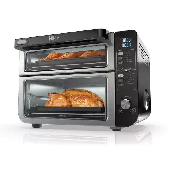 Ninja 12-in-1 Double Countertop Oven with FlexDoor, Convection, Air Fry, Smart Finish Technology - product image 1