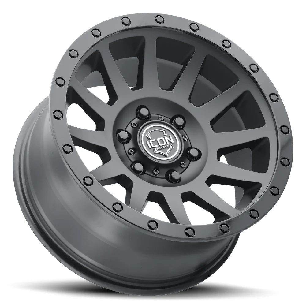 ICON Alloys Compression, Satin Black, 17 x 8.5 / 6 x 135, 6mm Offset, 5" BS - image 3