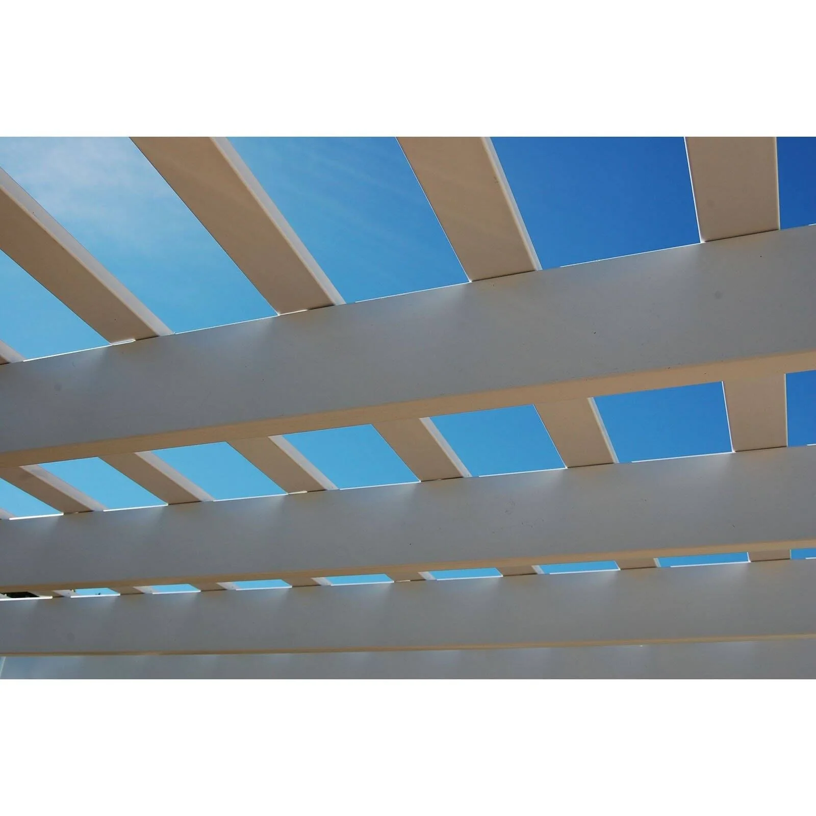 DuraTrel Princeworth 106" W x 106"D x 96"H White Vinyl Pergola - image 2