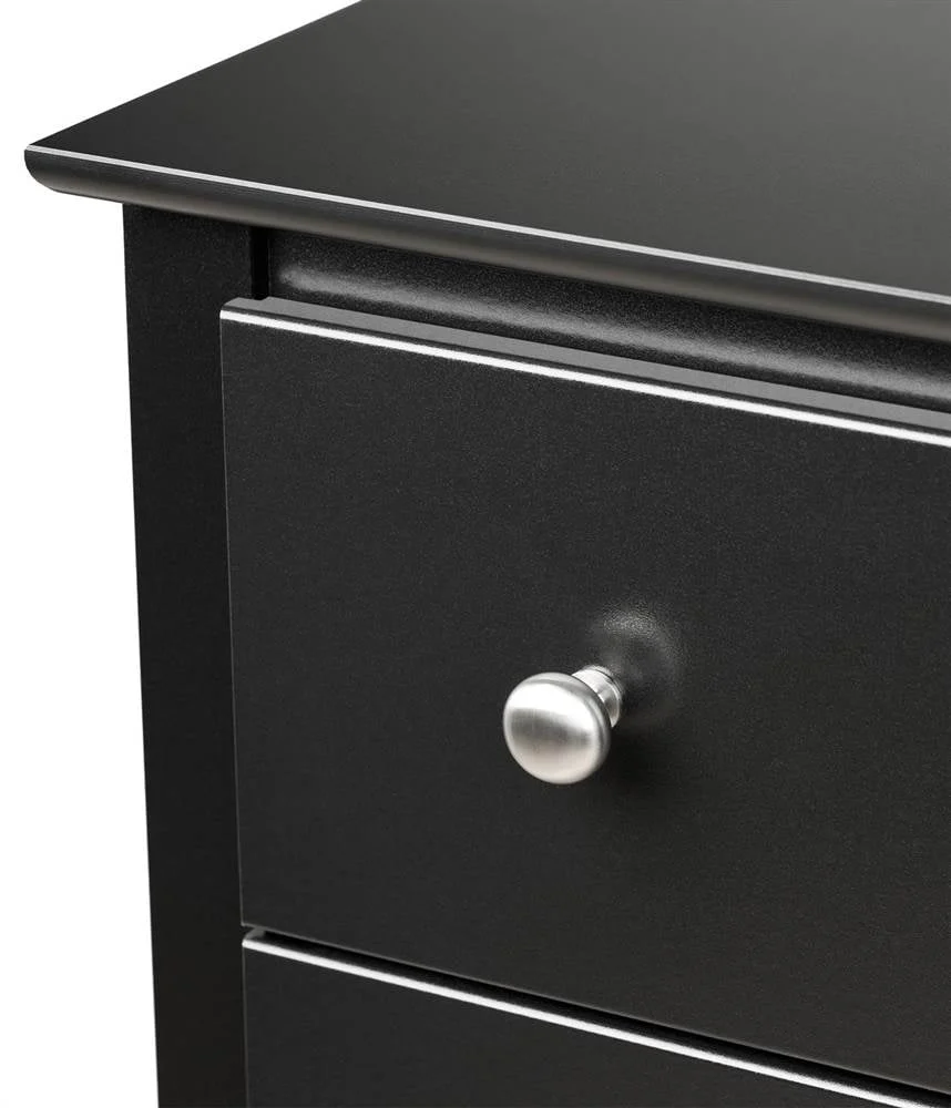 Prepac Sonoma 6 Drawer Wooden Double Dresser, 16" x 59" x 29", Black - image 4
