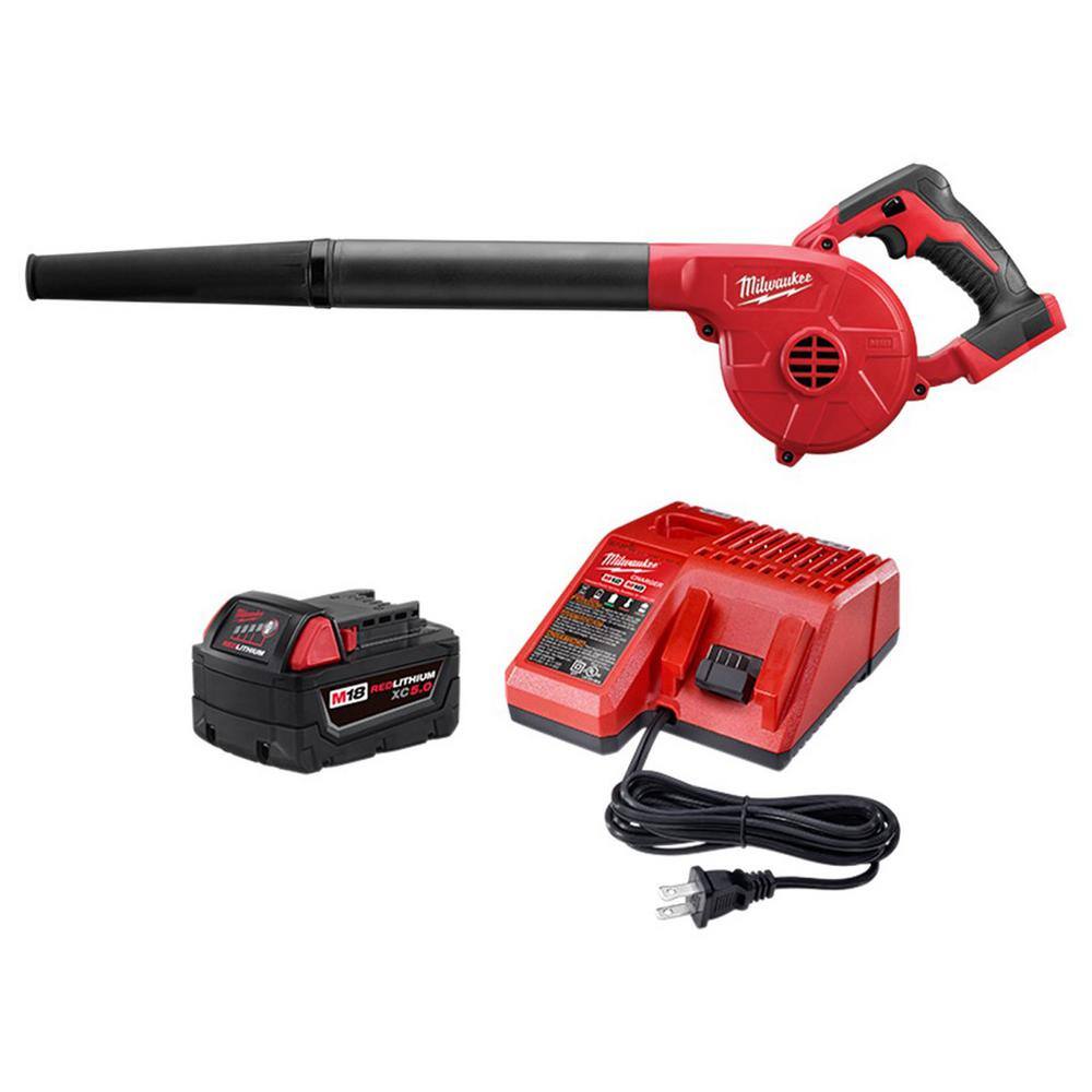 18V Lithium-Ion Cordless Compact Blower with (1) 5.0Ah Battery and Charger - product image 3