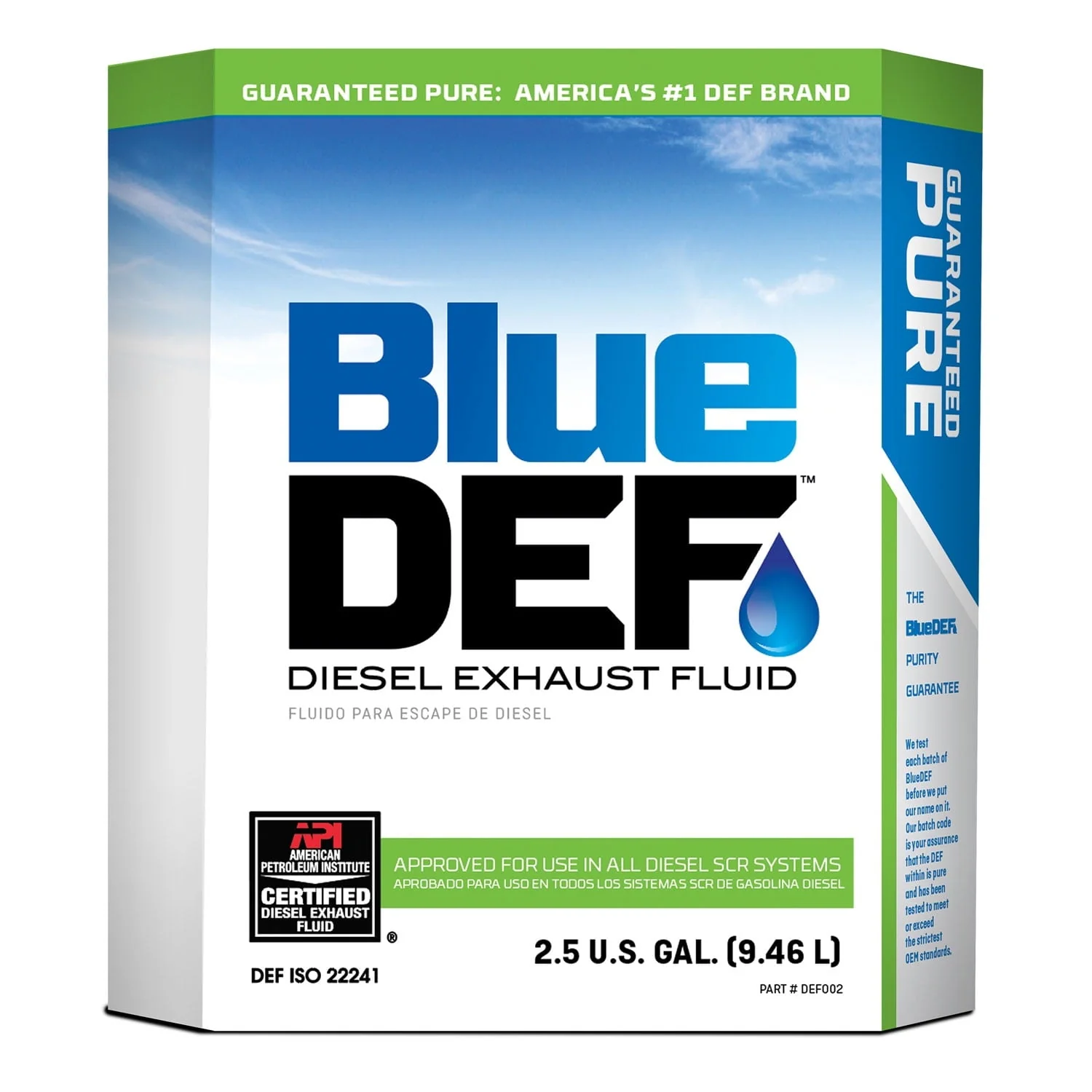 BlueDEF 48 x 40 x 44.75 inches Diesel Exhaust Fluid 2.5 gal Jug (6 Pack) - image 1