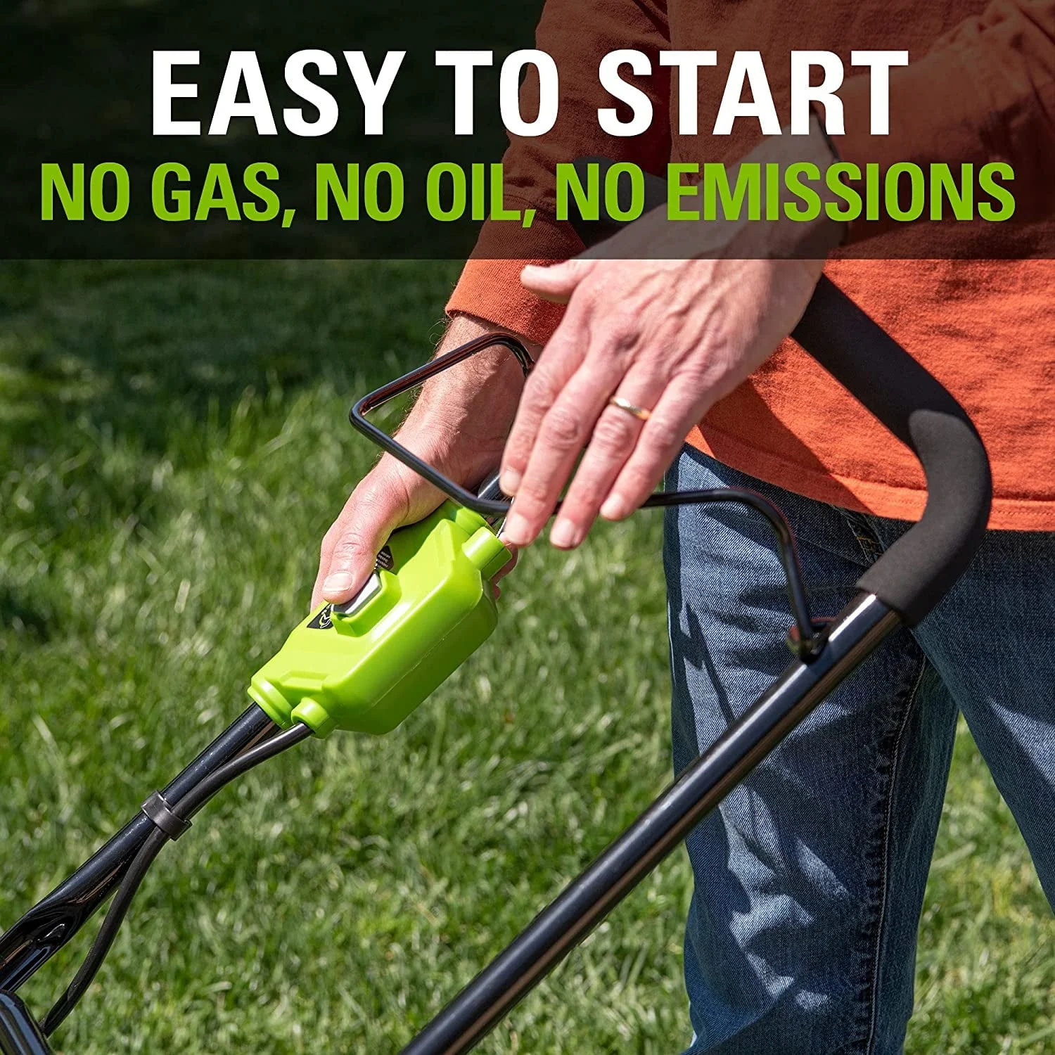 Greenworks 48V (2 x 24V) 17" Lawn Mower, With 2 x 24V 4Ah Batteries and Dual Port Charger - image 7