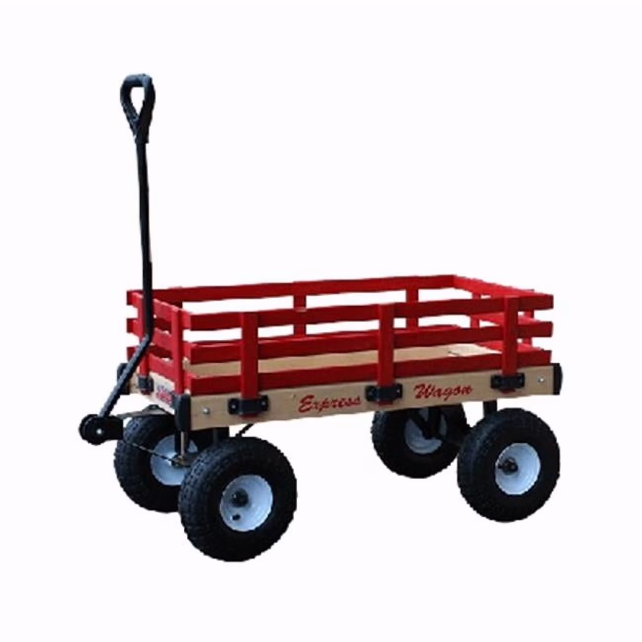 Millside Industries 16 in. x 34 in. Classic All Wood Express Wagon with 4 in. x 10 in. Tire - image 2