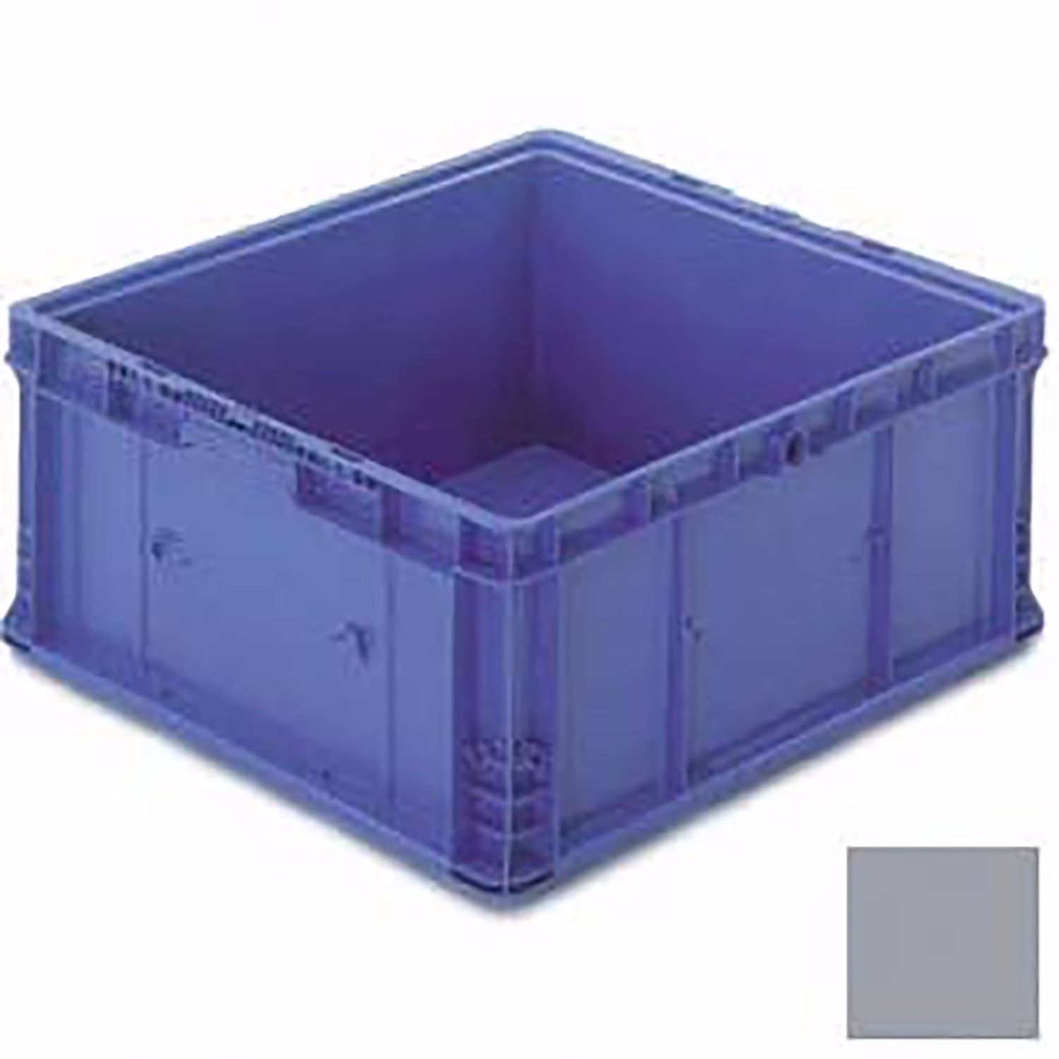 Lewis Bins B649672 Polyethylene Orbis Stakpak Modular Straight Wall Container - 24 x 22.5 x 14.5 in. - Gray - image 1