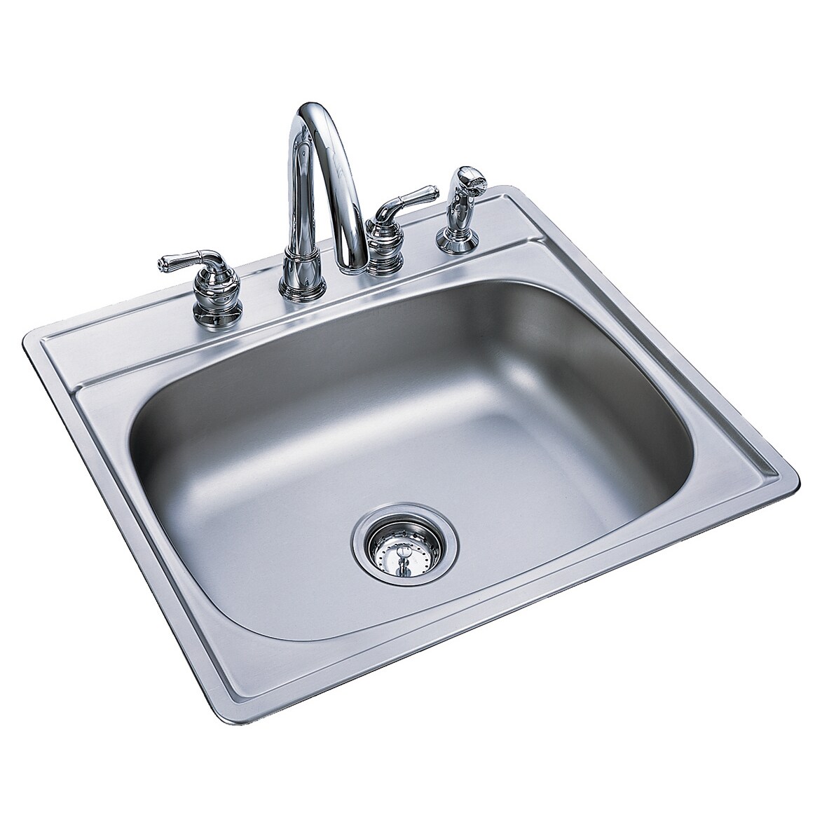 Fhp FSS704NB 25" X 22" X 7" Satin Stainless Steel 4 Hole Sink - image 2