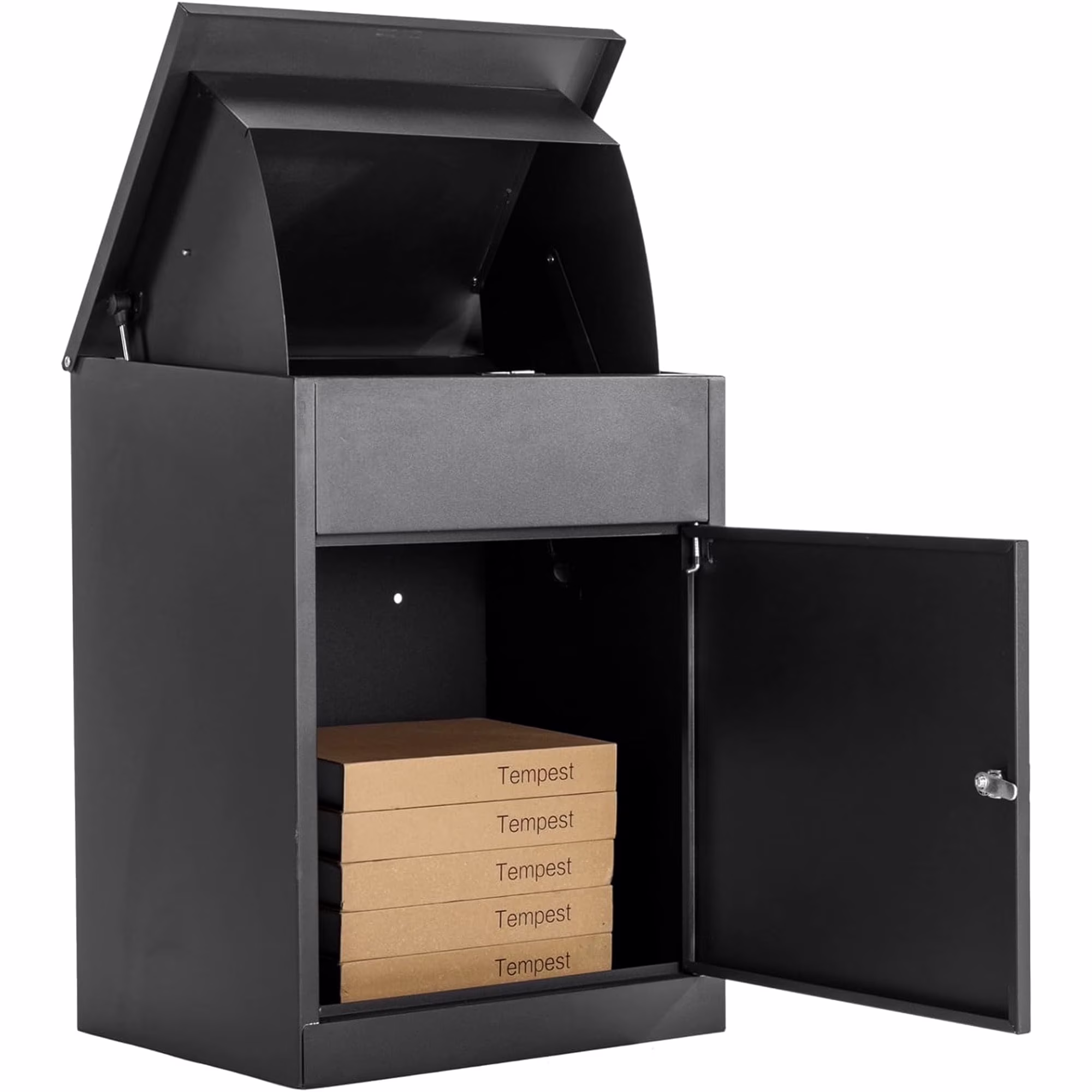 ICEELF Large Package Delivery Boxes, Galvanized Steel, Lockable, Anti-Theft, 17.3" x 13.8" x 22.1" - image 1