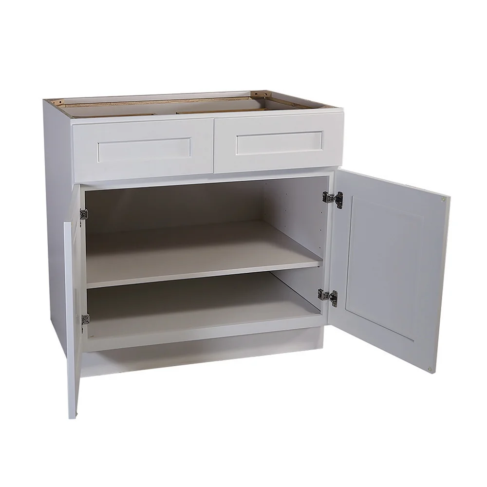 Design House Brookings Assembled Shaker Style Base Kitchen Cabinet (36" x 34.5" x 24"), Sherwin Williams? White - image 7