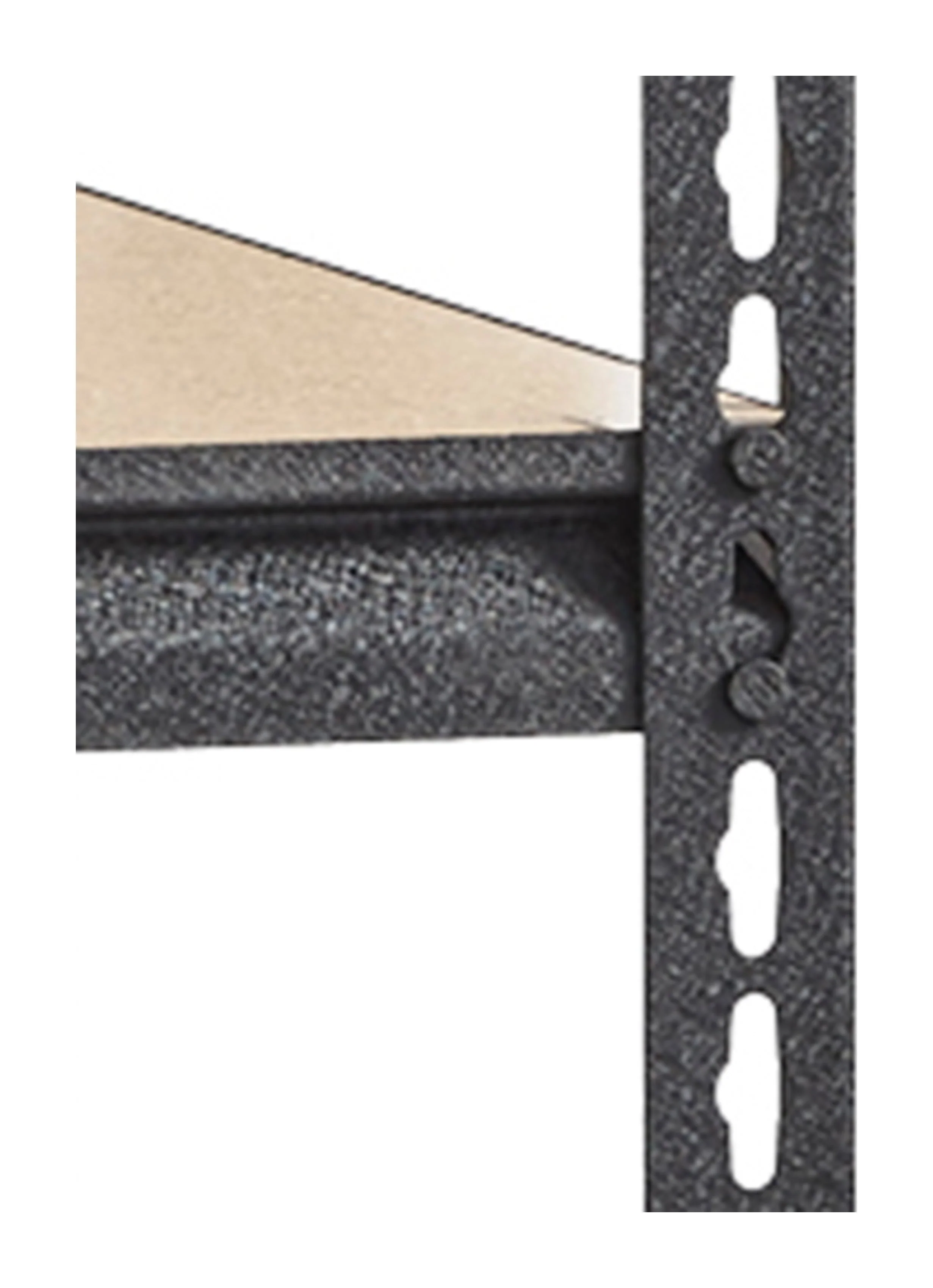 Iron Horse 2300 Riveted Steel Shelving 4-Shelf Unit, 18D x 36W x 60H, Black - image 3