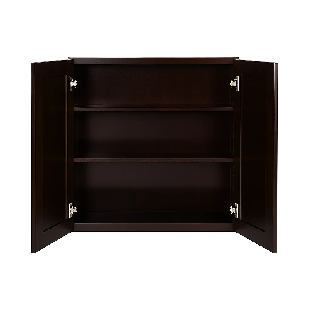 Design House Brookings Solid Wood Ready to Assemble Wall Kitchen Cabinet (30" x 12" x 36"), Espresso - image 5