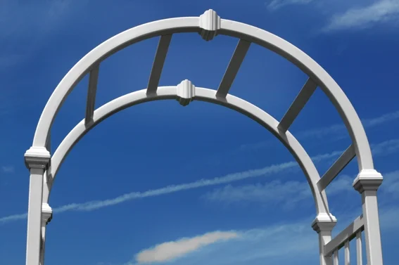 Vita 39 in L x 23 in W x 81 in H Athens Vinyl Arbor, White, VA68111 - image 5
